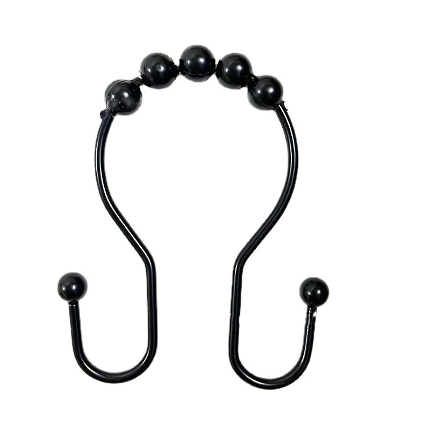 12 PC Premium Rust-Proof Stainless Steel Shower Curtain Hooks