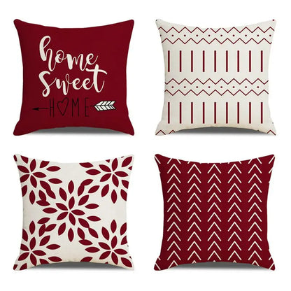 4 PCS Throw Pillow Covers 18x18 Inch Decorative Pillow