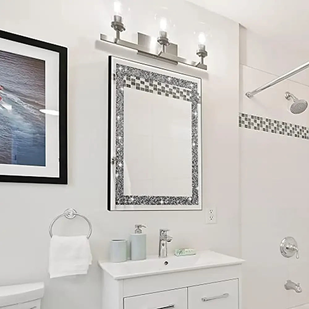 Crystal Crush Diamond 16x20 Wall Mirror .