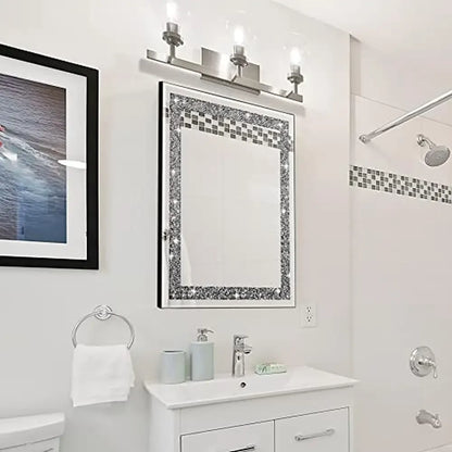 Crystal Crush Diamond 16x20 Wall Mirror .