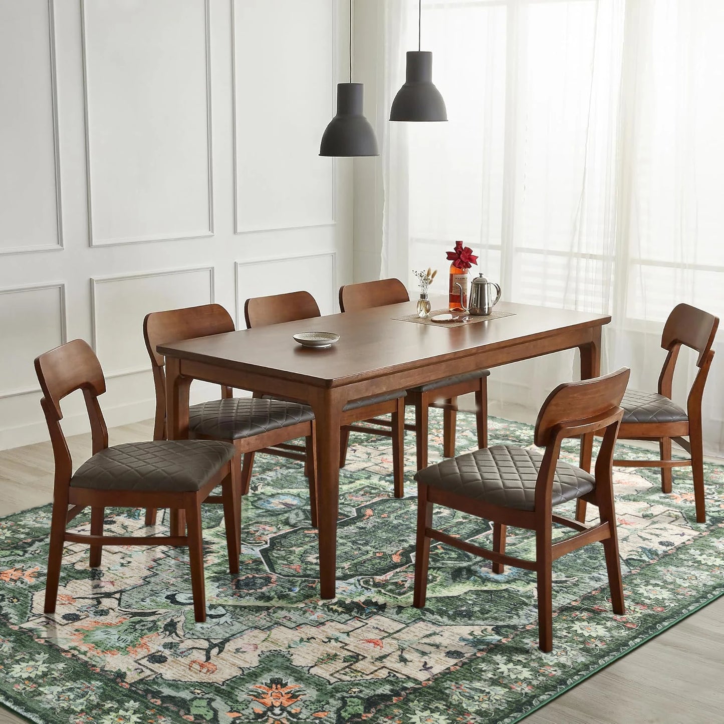 Soft Vintage Floral Area Rugs Floor Carpet