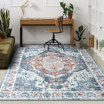 Soft Vintage Floral Area Rugs Floor Carpet