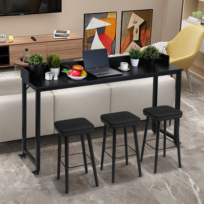 Over bed Table with Wheels, Queen/Full Size