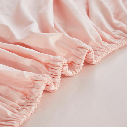 Luxury Solid Color Fitted 3Piece Sheets Set.