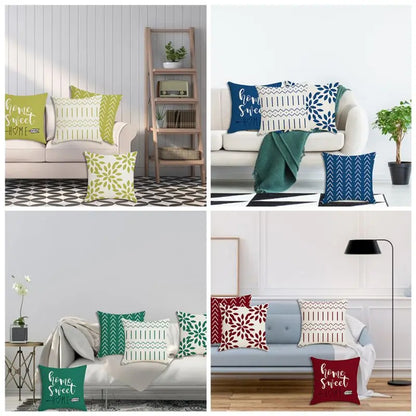 4 PCS Throw Pillow Covers 18x18 Inch Decorative Pillow