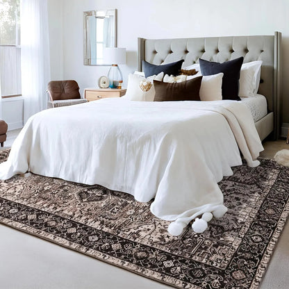 Faux Cashmere Vintage Printed Rug Area Rugs