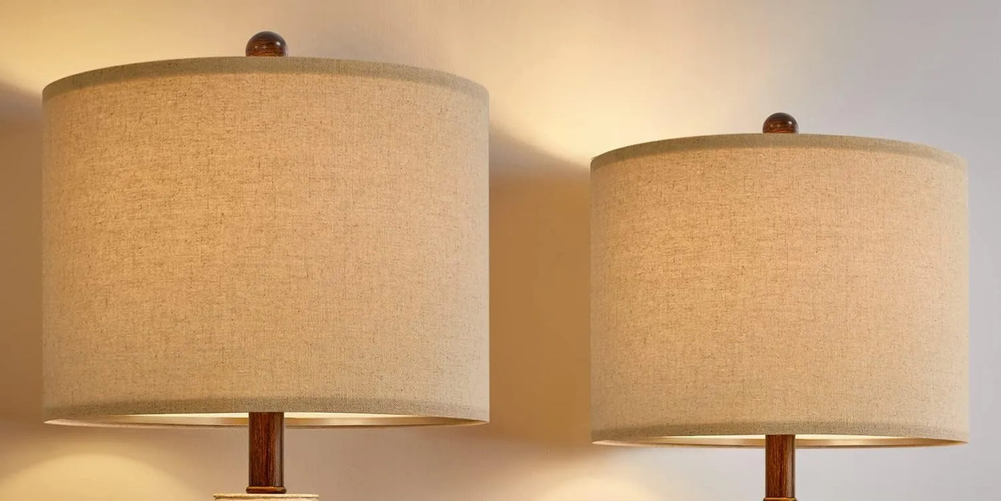24'' Farmhouse Table Lamp Set of 2