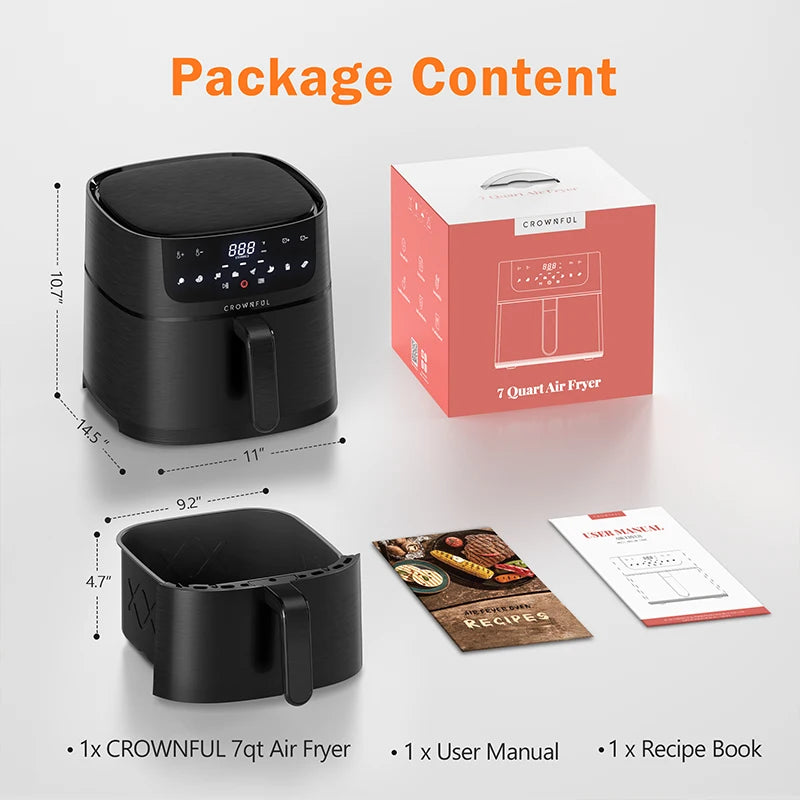 Air Fryer 7L Touch-screen Display