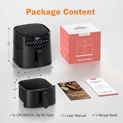 Air Fryer 7L Touch-screen Display