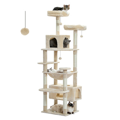 184cm Large Cat Tree and Tower for Indoor Cats.