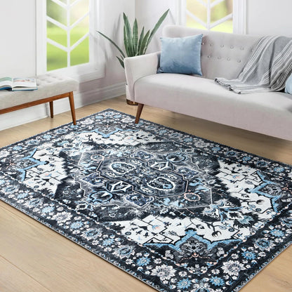 Soft Vintage Floral Area Rugs Floor Carpet