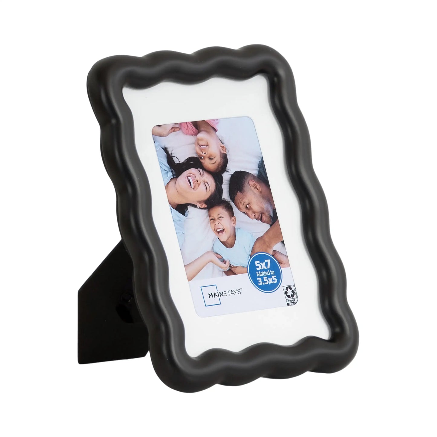 5x7 Wavy Black Picture Frame
