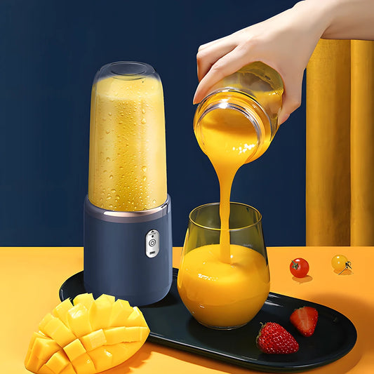 C003-Blue 2-in-1 Outdoor Portable Blender and Juicer