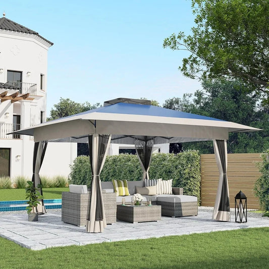 13’x13’ Pop Up Gazebo, Outdoor Canopy Tent Shade