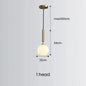 Nordic Minimalist Frosted Glass Ball Led Chandelier