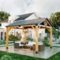 Outdoor Wooden 12x20 FT Hardtop Gazebo.