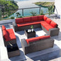 12PCS Outdoor Patio Sectional Furniture Set .