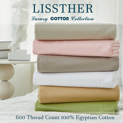 Luxury Solid Color Fitted 3Piece Sheets Set.