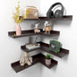 4 Tier Corner Floating Shelves Set of 4