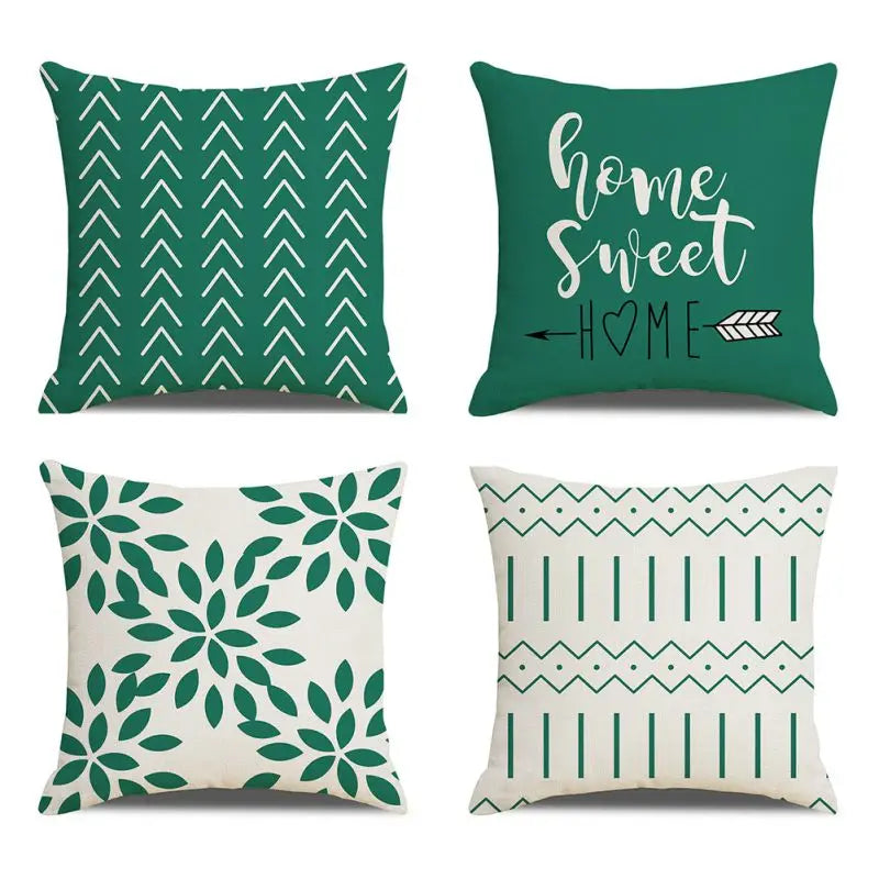 4 PCS Throw Pillow Covers 18x18 Inch Decorative Pillow