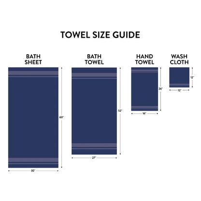 18-Piece 100% Cotton Towel Set, Soft and Super Absorbent
