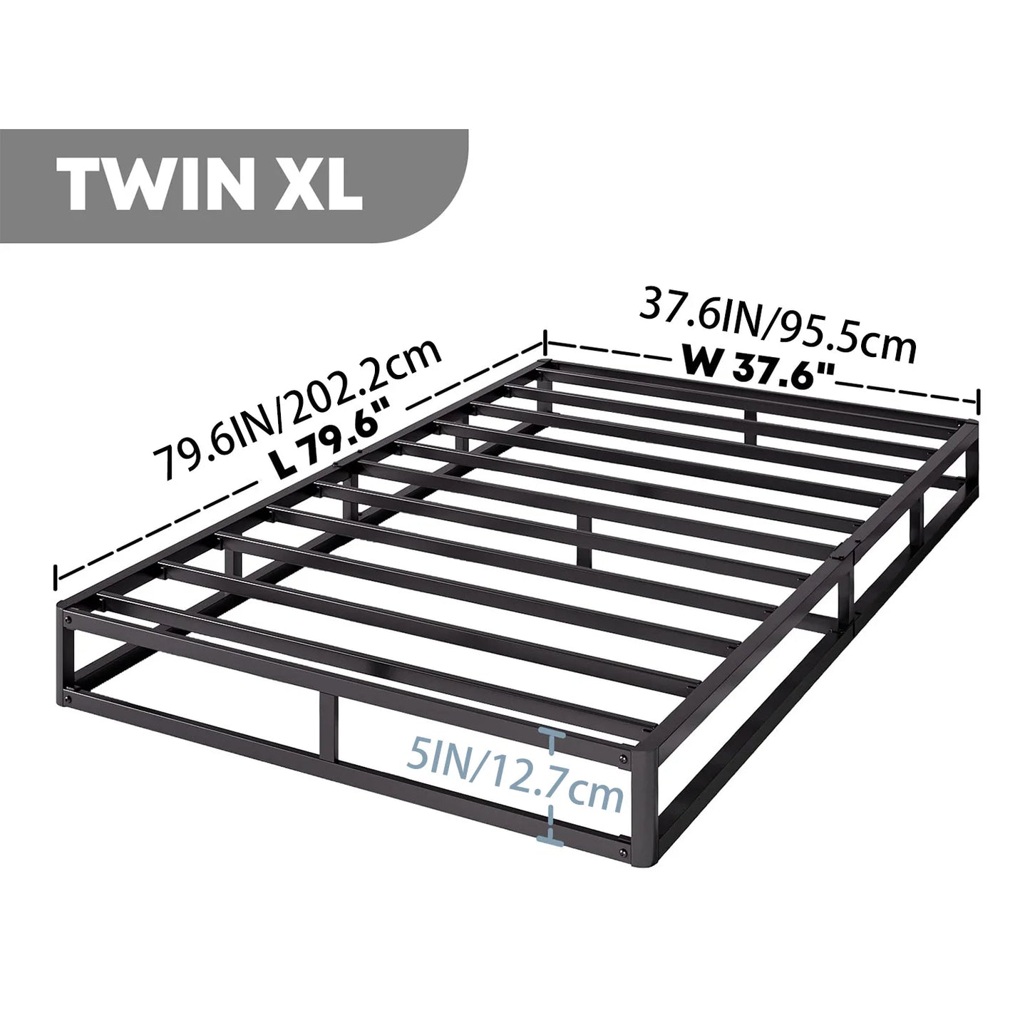 5 Inch Metal Smart Box Spring with Quick Assembly