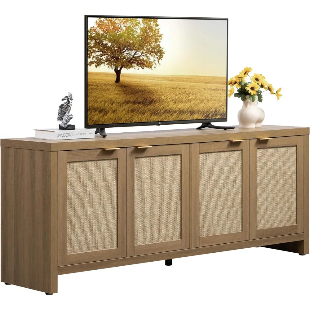 Fireplace TV cabinet for TVs up to 65 inches
