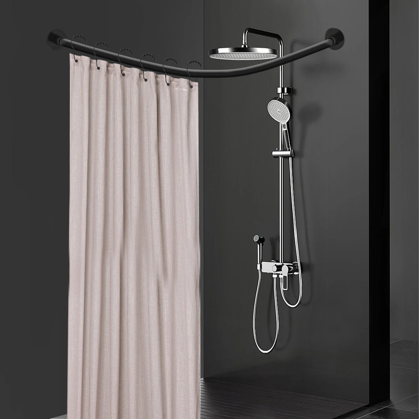 L-Shape Shower Curtain Rod