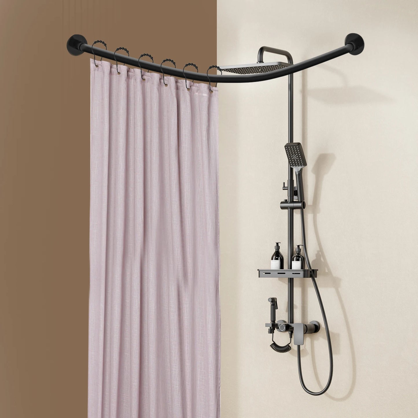 L-Shape Shower Curtain Rod