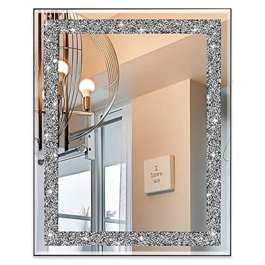 Crystal Crush Diamond 16x20 Wall Mirror .