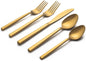 20pc Cube Black Forged Silverware Set.