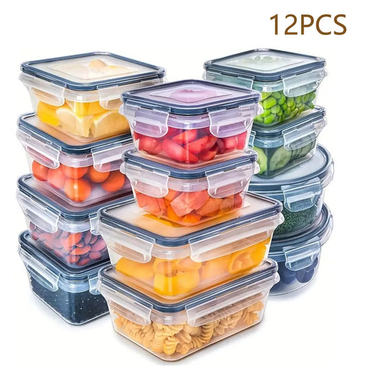 12pcs-set Food Airtight containers Lunch Boxes Set