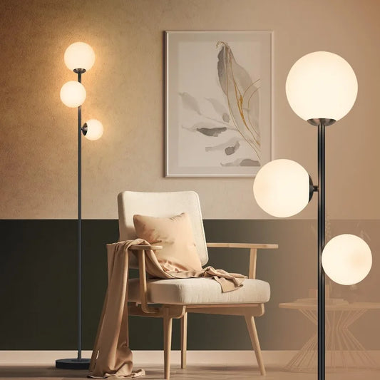 3 Globe Vintage Floor Lamp - 3 Color Options Modern Floor Lamps