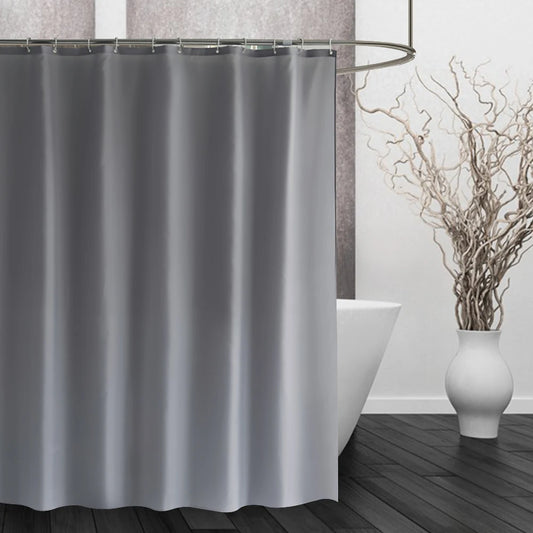 Heavy Duty Solid Fabric Shower Curtain