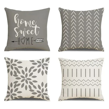 4 PCS Throw Pillow Covers 18x18 Inch Decorative Pillow