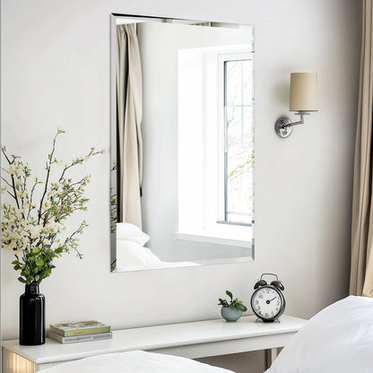 Frameless Bathroom Mirror for Over Sink,.