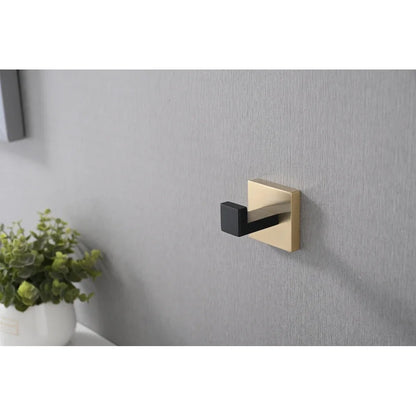 4 Pack Wall-Mounted Stainless Steel Bathroom Towel Hooks