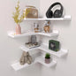 4 Tier Corner Floating Shelves Set of 4