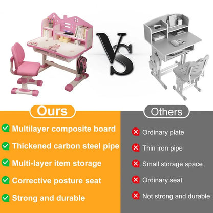 2Pcs/Set Multi Bookstand Widened Desktop Desk Chair Set