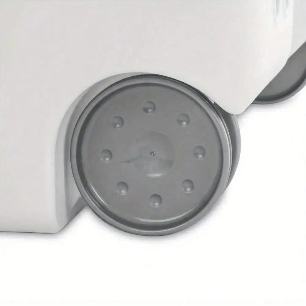 Plastic wheel laundry basket with flip design