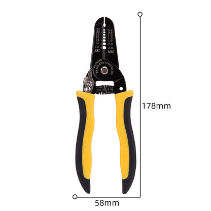 Deli 7in Wire Stripper for 0.6-2.6mm Harnesses, Precision Cutting Tool