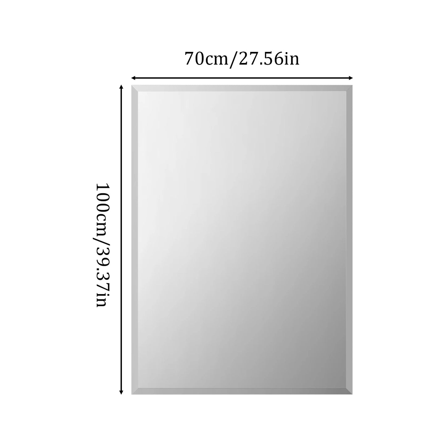 Frameless Bathroom Mirror for Over Sink,.