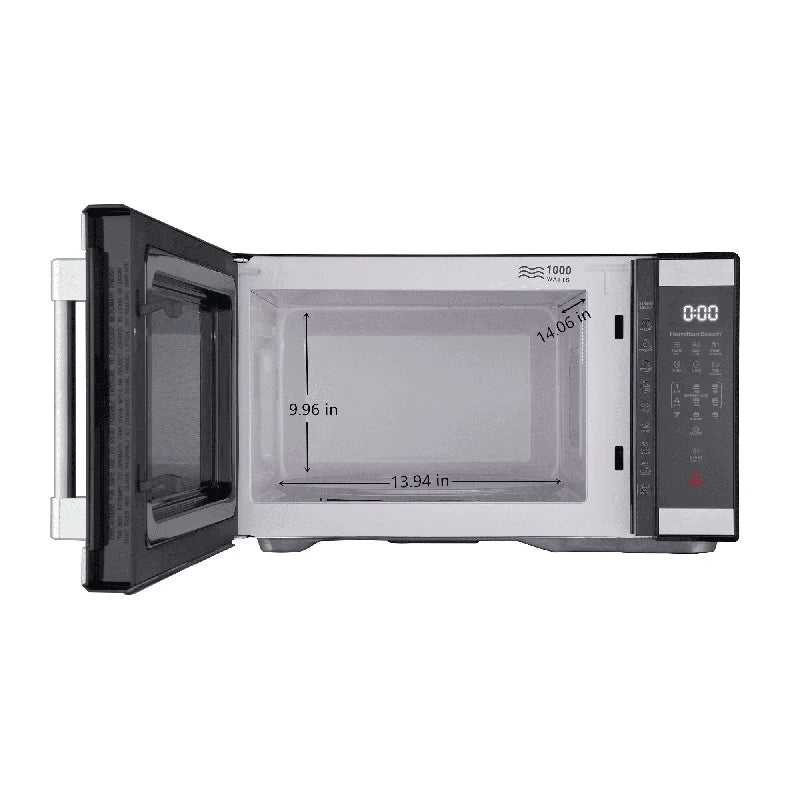 1000W Countertop Microwave Oven Sensor Cooking Touchpad Digital Display