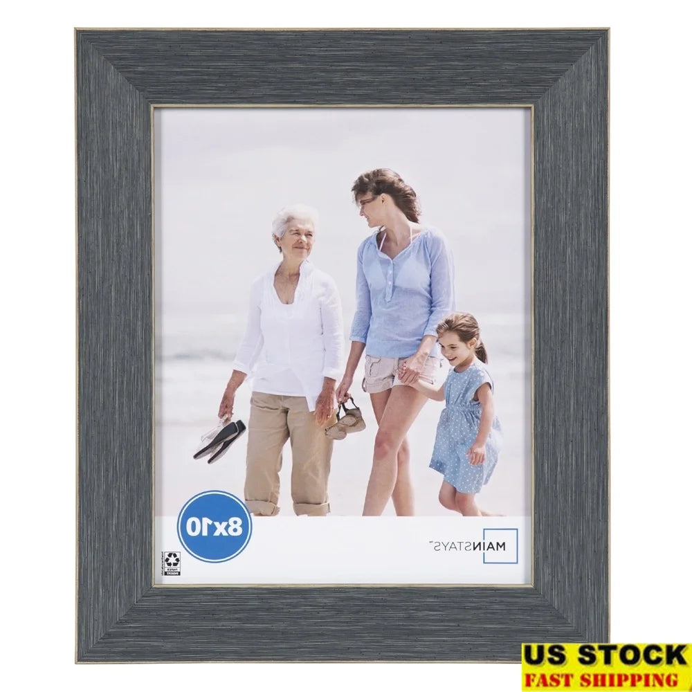 Decorative 8x10 Tabletop Picture Frame with Glass