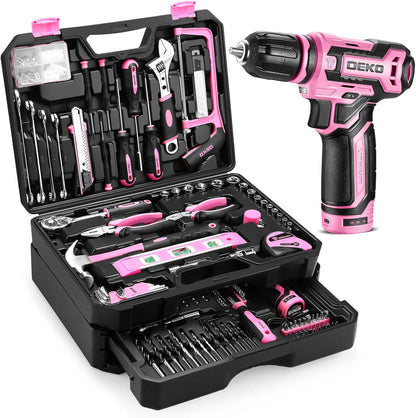 Home Mechanic Toolbox with Cordless Drill.