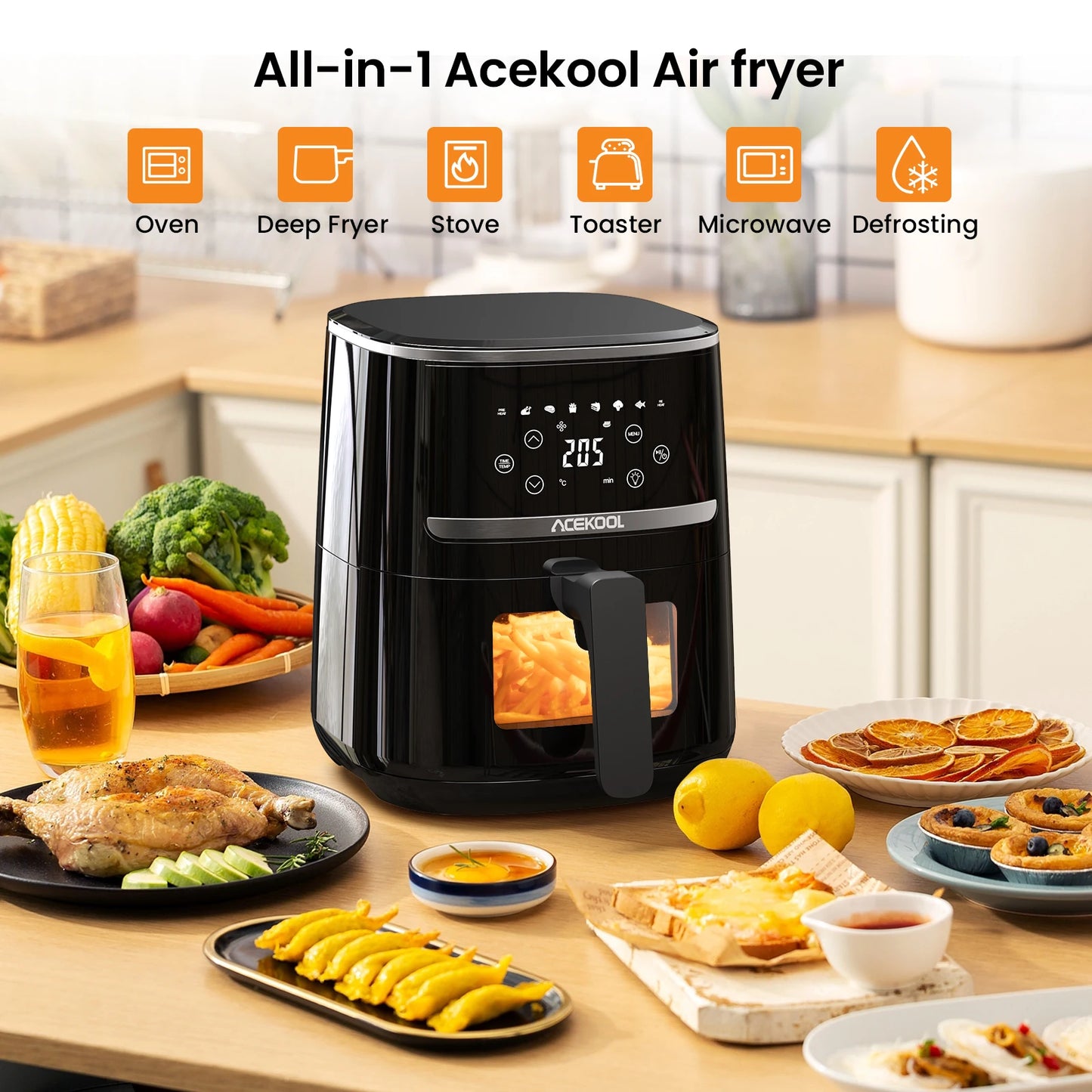 5 Quart Digital Display Air Fryer Oven.