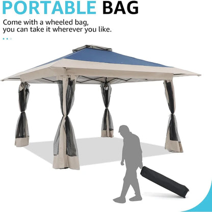 13’x13’ Pop Up Gazebo, Outdoor Canopy Tent Shade