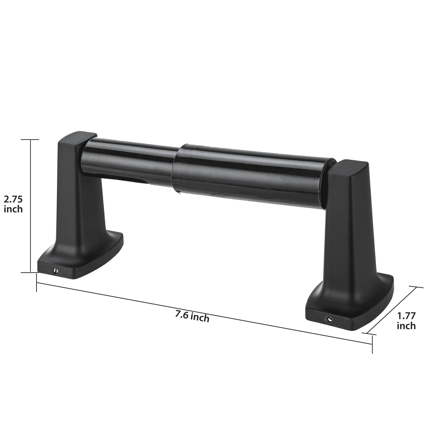 Wall Mounted Toilet Paper Holder, Matte Black
