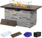 43" Fire Pit Table with Wind Guard.