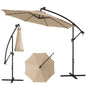 10FT Patio Solar-Lighted 112 LED Cantilever Offset Umbrella